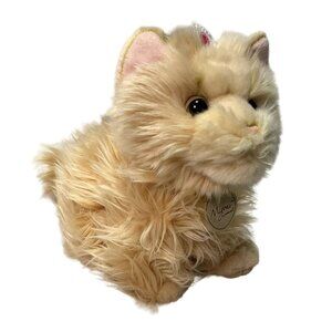 Vtg Aurora Miyoni Persian Cat Kitten Stuffed Animal w/ Tiara 8" Soft Small